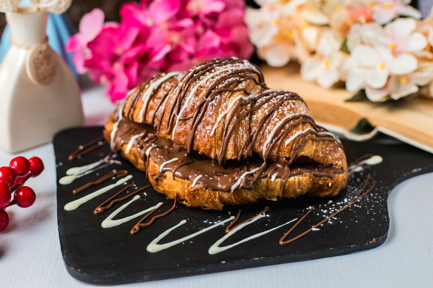 Napolitana de chocolate